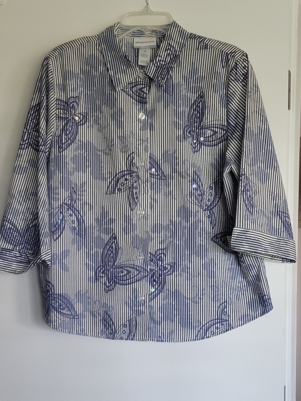 Alfred Dunner 16P Blouse 3/4 Sleeve